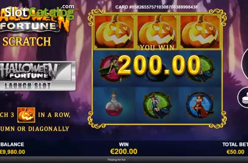 Скрин3. Halloween Fortune Scratch слот