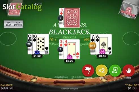 Скрин3. American Blackjack (Playtech Origins) слот