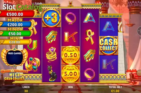 Скрин8. Mega Cash Collect: Queen of the Pyramids слот