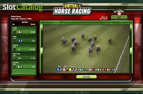 Скрин2. Virtual! Horse Racing слот