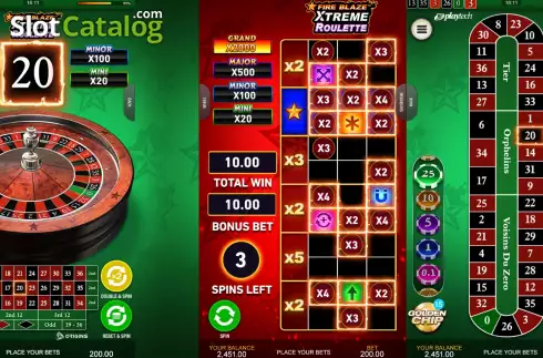 Скрин3. Xtreme Fire Blaze Roulette слот