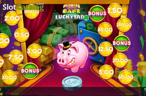 Скрин2. Piggies And The Bank: Lucky Tap слот