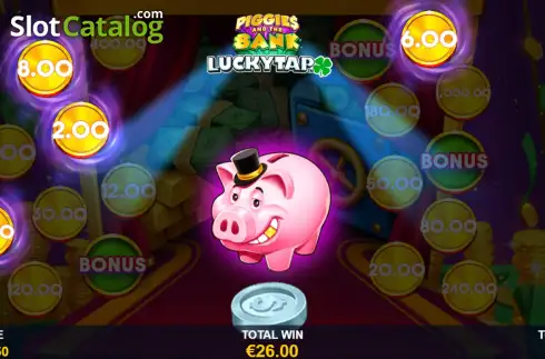 Скрин3. Piggies And The Bank: Lucky Tap слот
