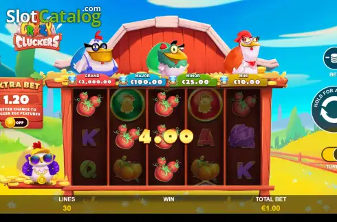Скрин4. 4 Crazy Cluckers слот