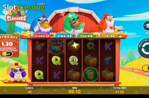 Скрин5. 4 Crazy Cluckers слот