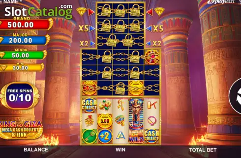 Скрин3. King Of Giza Mega Cash Collect And Link слот