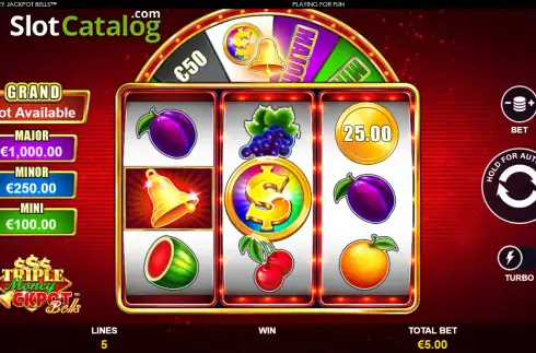 Скрин2. Triple Money Jackpot Bells слот