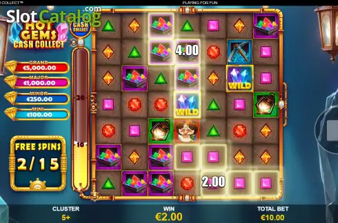 Скрин3. Hot Gems Cash Collect слот