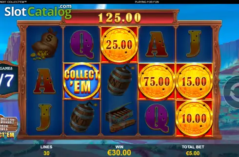 Скрин3. Silver Bullet Bandit Collect' Em слот