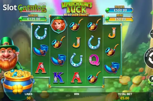 Скрин2. Leprechaun's Luck: Mega Cash Collect слот