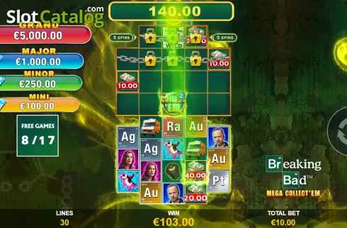 Скрин3. Breaking Bad: Mega Collect'em слот