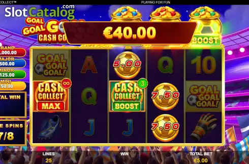 Скрин3. Goal Goal Goal: Cash Collect слот