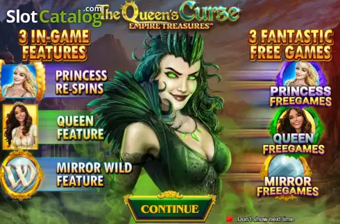 Скрин2. The Queen's Curse Empire Treasures слот