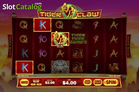 Скрин3. Tiger Claw (Playtech) слот