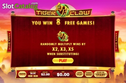 Скрин5. Tiger Claw (Playtech) слот
