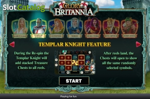 Скрин3. Glory and Britannia слот