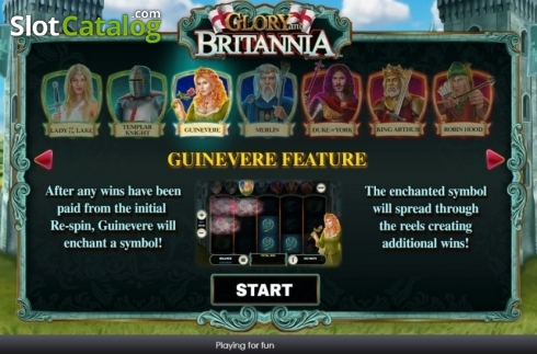Скрин4. Glory and Britannia слот