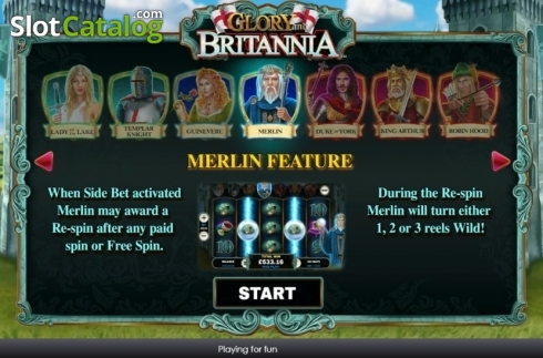 Скрин5. Glory and Britannia слот