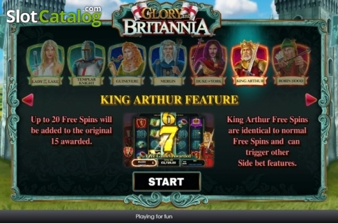Скрин7. Glory and Britannia слот