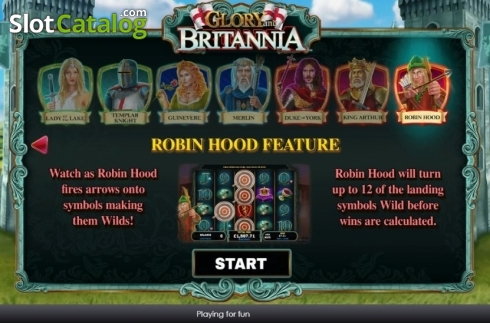 Скрин8. Glory and Britannia слот