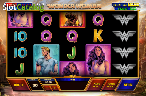 Скрин4. Wonder Woman (Playtech) слот