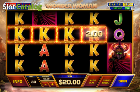 Скрин5. Wonder Woman (Playtech) слот