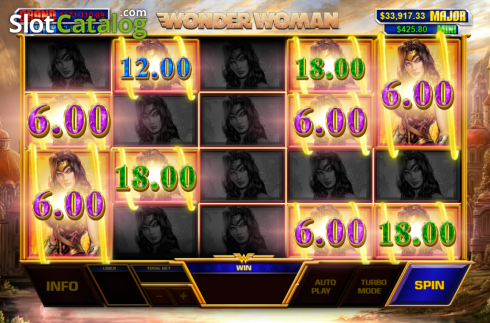 Скрин7. Wonder Woman (Playtech) слот