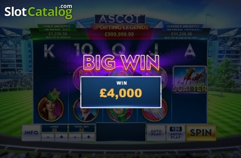 Скрин7. Ascot - Sporting Legends слот