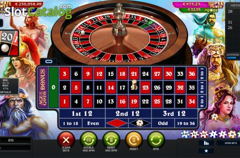 Скрин2. Age of the Gods: Roulette слот