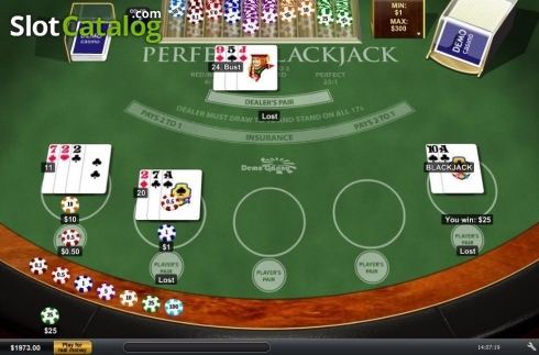 Скрин4. Perfect Blackjack (Playtech) слот