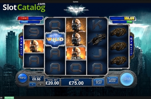 Скрин3. The Dark Knight Rises (Playtech) слот