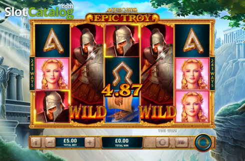 Скрин4. Age of the Gods Epic Troy слот
