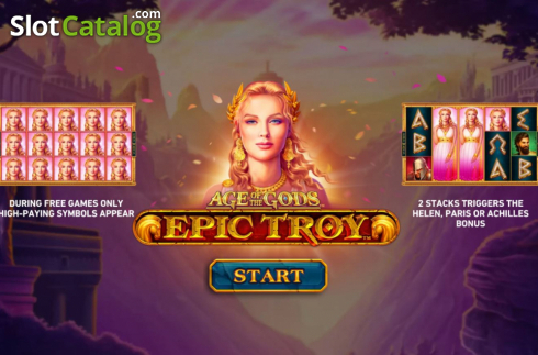 Скрин2. Age of the Gods Epic Troy слот