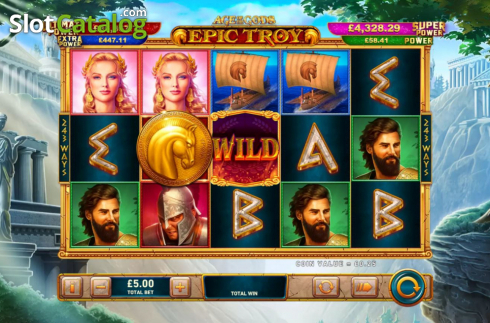 Скрин3. Age of the Gods Epic Troy слот