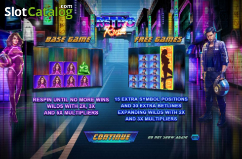 Скрин2. Retro Rush слот