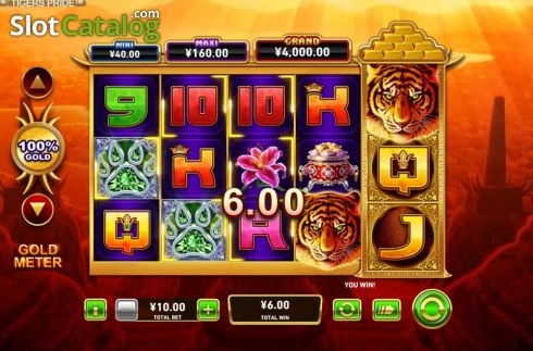 Скрин2. Gold Pile Tigers Pride слот