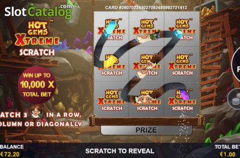 Скрин3. Hot Gems Xtreme Scratch Card слот