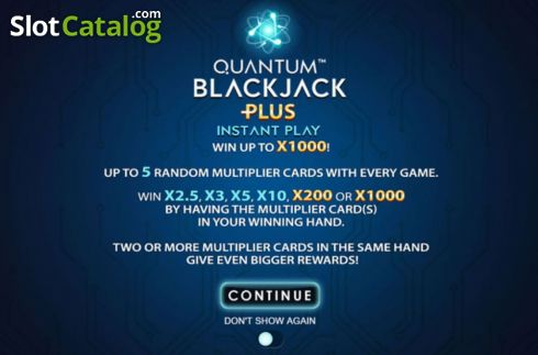 Скрин2. Quantum Blackjack Plus слот