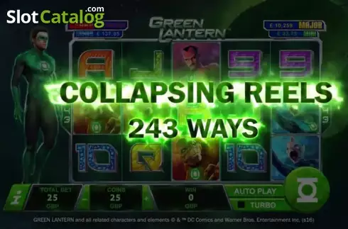 Скрин4. Green Lantern (Playtech) слот