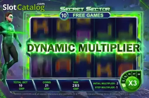 Скрин7. Green Lantern (Playtech) слот