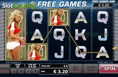 Скрин4. Benchwarmers Football Girls слот