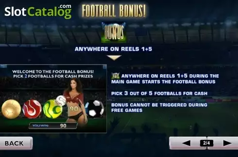 Скрин6. Benchwarmers Football Girls слот