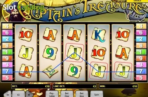Скрин3. Captain's Treasure (Playtech) слот