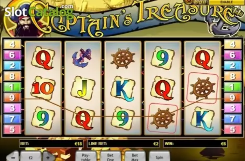 Скрин4. Captain's Treasure (Playtech) слот