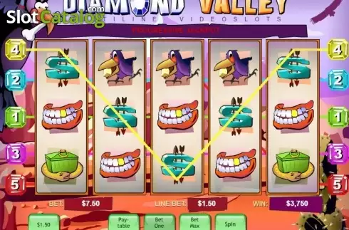 Скрин3. Diamond Valley слот