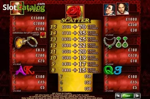 Скрин2. Esmeralda (Playtech) слот