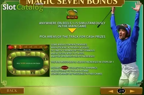 Скрин3. Frankie Dettori's: Magic Seven слот