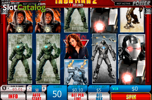 Скрин2. Iron Man 2 50 Lines слот