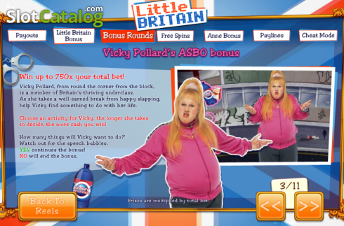 Скрин5. Little Britain слот