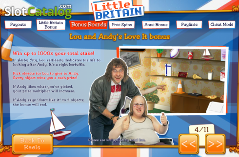 Скрин6. Little Britain слот